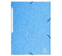 Exacompta 3 Flap Folder 17112H A4 Turquoise 425gsm Pressboard 24x32cm Pack of 25