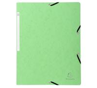 Exacompta 25 elastic folders without flaps 400 g/m² lime