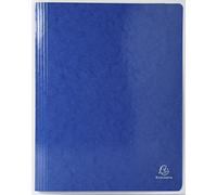 Exacompta 25 flat bar folders Iderama laminated dark blue