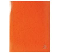 Exacompta - Ref 380809B - Iderama Collection - Flat Bar Files - 240 x 320mm in Size, Suitable for A4 Documents, 355gsm Glossy-Coated Pressboard - Orange