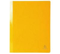 Exacompta 25 flat bar folders Iderama laminated yellow