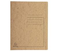 Exacompta Flat File 39988E A4 Mottled Pressboard 27.2 (W) x 0.2 (D) x 31.8 (H) cm Tobacco Pack of 25