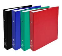 Exacompta Covered Card Ring Binder 2 Rings 25mm A5 Pack of 20 Assorted, none
