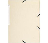 Exacompta 3 Flap Folder 17104H A4 Ivory 425gsm Pressboard 24x32cm Pack of 25