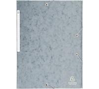 Exacompta 3 Flap Folder 17110H A4 Grey 425gsm Pressboard 24x32cm Pack of 25