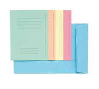 Exacompta 3 Flap Folder 235000E A4 Assorted Cardboard 24 x 32 cm Pack of 50