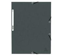 Exacompta 3 Flap Folder 55313E Grey Mottled Pressboard Pack of 50