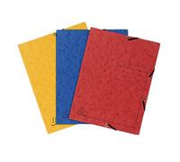Exacompta 3 Flap Folder 55432E Assorted Mottled Pressboard Pack of 24