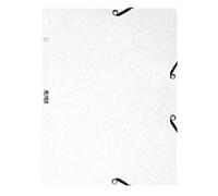 Exacompta 3 Flap Folder 55506E A4 White Glossy Card 24 x 32 cm Pack of 25