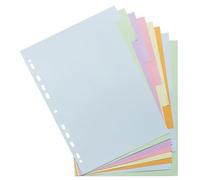Exacompta 30 dividers pastel card Forever 8 blank tabs A4