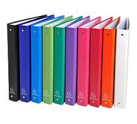 Exacompta 30 mm Ring Binder PP (Polypropylene) A4 4 Rings Assorted 51330E Pack of 20