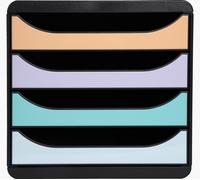 Exacompta Aquarel BIG-BOX Black & Glossy Pastel 3104296D