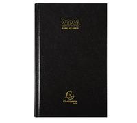 Exacompta 38171E Office Diary, 21 x 13.5 cm, Black, 2024 [English Not Guaranteed]