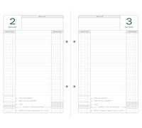 Exacompta 38978 Refill Pages for Perpetual Diary Perforated 15,5 x 23,5 cm