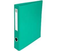 Exacompta 40 mm Ring Binder Cardboard, PU (Polyurethane), PVC (Polyvinyl Chloride) A4 4 Rings Green 51643E 1Pack of 5