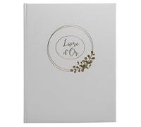 EXACOMPTA 47632E Guestbook, 27 x 22 cm, Ringflower White