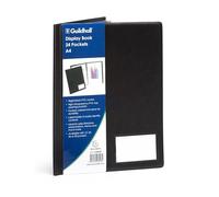 Exacompta 5 display books A4 24 pockets smooth black