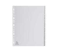Exacompta 5 dividers grey recycled PP 31 numbered tabs