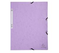 Exacompta 5 elastic folders Aquarel 3 flaps 400 g/m² mauve