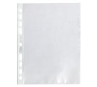 Exacompta 50 punched pockets A5 PP grained recycled 6/100 mm crystal