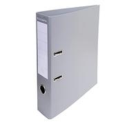 Exacompta 50 PVC Lever Arch Files Grey with Hole Punch Spine 70 mm A4