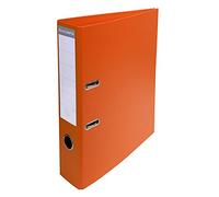 Exacompta 50 PVC Lever Arch Files Orange with Hole Punch Spine 70 mm A4