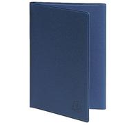 Exacompta - 5105212E - Denim grey card case - 3 laminated flaps - 8.5 x 13.3 cm - Blue