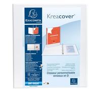 Exacompta Kreacover Presentation Binder 2D 40mm A4 White Pack of 10