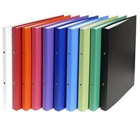 Exacompta 54150E A4 20 mm Spine 2 Rings PP Ring Binder - Multi-Colour (Pack of 20)
