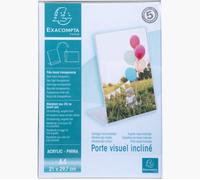 Exacompta 84058D sign holder/information stand A4 Polymethyl methacrylate (PMMA) Transparent