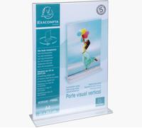 Exacompta Upright Sign Holder A4 Clear Acrylic 84158D
