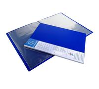 Exacompta A4 Display Book 88102E Blue 10 Pockets Polypropylene Pack of 5
