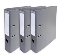 Exacompta A4 Prem'Touch PVC Lever Arch File - 2 Rings, 320 x 290mm, 70mm Spine, 75mm Rings, FSC-Certified (3, Dark Grey)