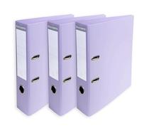Exacompta A4 Prem'Touch PVC Lever Arch File - 2 Rings, 320 x 290mm, 70mm Spine, 75mm Rings, FSC-Certified (3, Lilac)