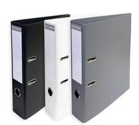 Exacompta A4 Prem'Touch PVC Lever Arch File - 2 Rings, 320 x 290mm, 70mm Spine, 75mm Rings, FSC-Certified (3, Mono Tones)