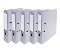 Exacompta A4 Prem'Touch PVC Lever Arch File - 2 Rings, 320 x 290mm, 70mm Spine, 75mm Rings, FSC-Certified (5, Grey)