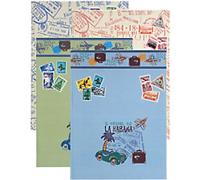 Exacompta Air-Mail Collectable Album Paper 30.5 x 22.5 x 2 cm Assorted Pack 4