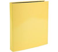 Exacompta Aquarel Ring Binder 25mm 4 Ring Yellow - Pack of 10, Yellow