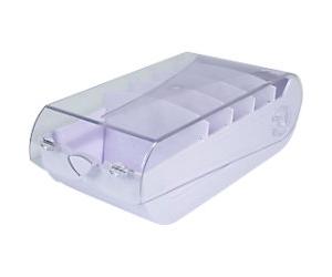 Exacompta Aquarel Index Cards Box A8 Plastic 650 Cards Mauve Pack of 8