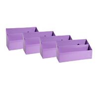 Exacompta Aquarel Letter Holder Mauve 10 x 25 x 14 cm 4 Pieces
