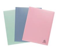Exacompta AutentiK Display Book 40 Pockets A4 Assorted Pack of 3