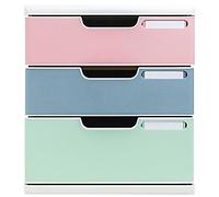 Exacompta AutentiK Drawer Unit Plastic White 3 Drawers 28.8 x 35 x 32 cm