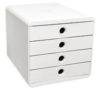 Exacompta AutentiK Drawer Unit Plastic White 4 Drawers 27.8 x 34.7 x 26.7 cm A4+