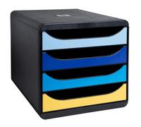 Exacompta Desktop Drawers 3104202D PS (Polystyrene) 4 Drawers Multicolour