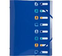 Exacompta BEE BLUE Multipart File Blank PP (Polypropylene) Recycled 8 Part 56212E 24.5 (W) x 1.1 (D) x 32 (H) cm Navy blue