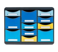 Exacompta Desktop Drawers Multi PS (Polystyrene) 11 Drawers Multicolour