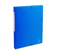 Exacompta Blue Filing Box ExaBox A4 Spine 2.5cm Organise Archive Storage