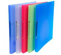 Exacompta Chromaline 15 mm Ring Binder PP (Polypropylene) A4 2 Rings Assorted 54169E Pack of 20