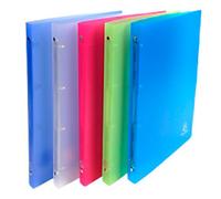 Exacompta Chromaline 15 mm Ring Binder PP (Polypropylene) A4 4 Rings Assorted 51169E Pack of 20