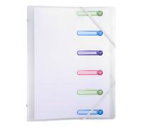 Exacompta Chromaline Multipart File 56177E A4 PP (Polypropylene) Frosted 24.5 (W) x 1 (D) x 32 (H) cm Pack of 10